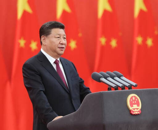 China, Xi Jinping at the award ceremony in Beijing