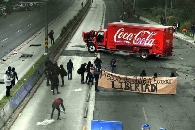 Mexico, Solidarity Demonstration for Chile in Mexico City