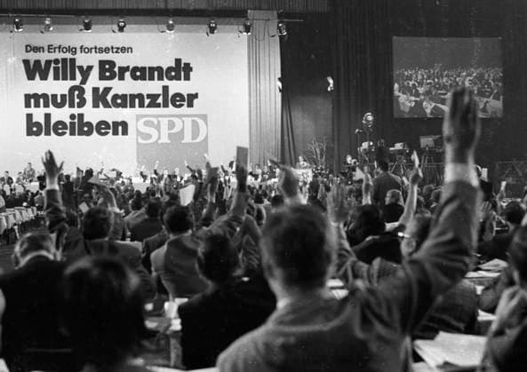 German parties, SPD, Social Liberal Coalition under Willy Brandt 1969-1974