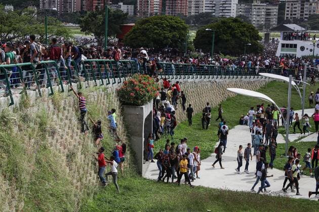Venezuela, injured and dead at concert in Miranda Park