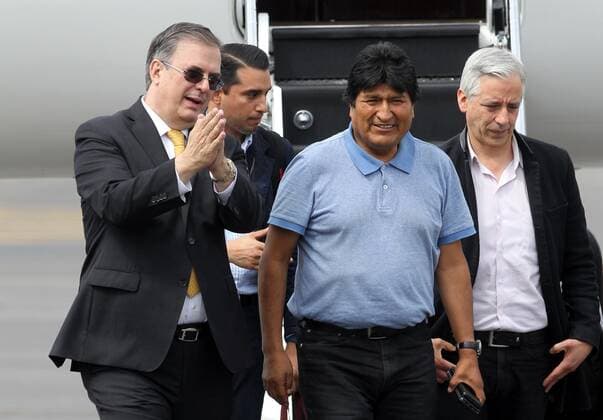 Mexico, Evo Morales upon his arrival in exile in Mexico City