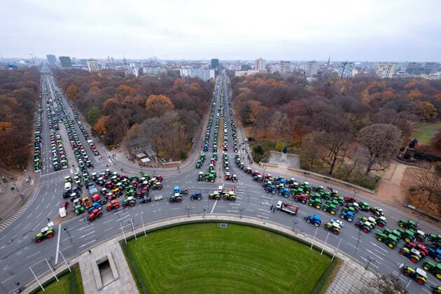 Farmers protests in Berlin, archive pictures