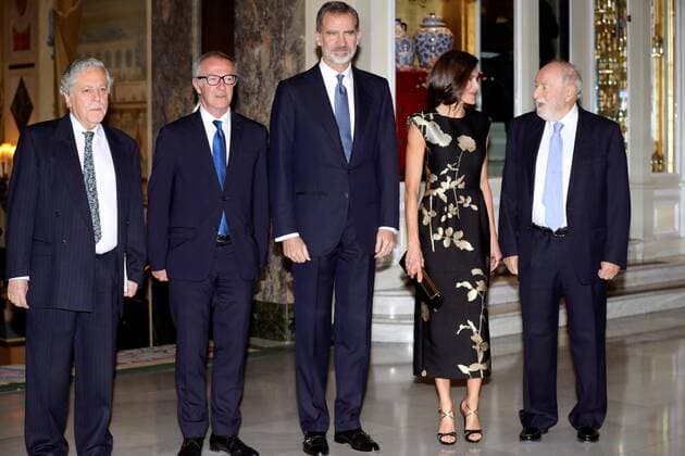 Spanish royal couple during the Cerecedo journalist award ceremony
