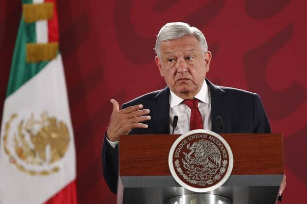 Mexico, Andres Manuel Lopez Obrador Press conference in Mexico City