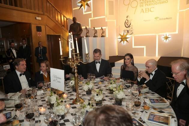 King Felipe and Queen Letizia at a Journalist Award in Madrid