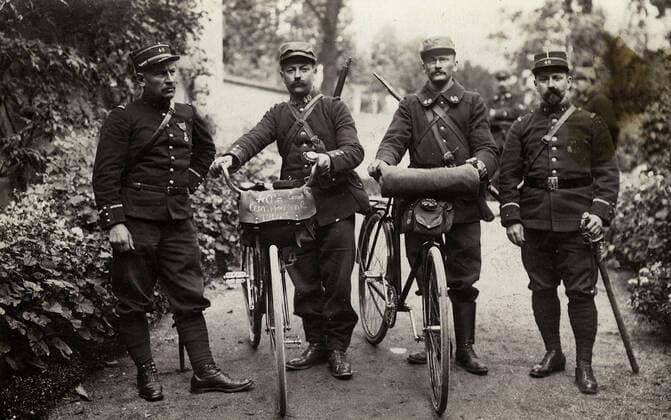 IMAGO International History, Archive, First World War, WWI, Cycling troops 1914-1918
