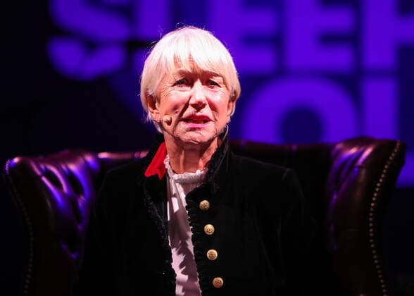 Helen Mirren Reads History at The Worlds Big Sleep Out in London