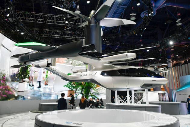 CES 2020 in Las Vegas, Hyundai and Uber present air taxi model S-A1