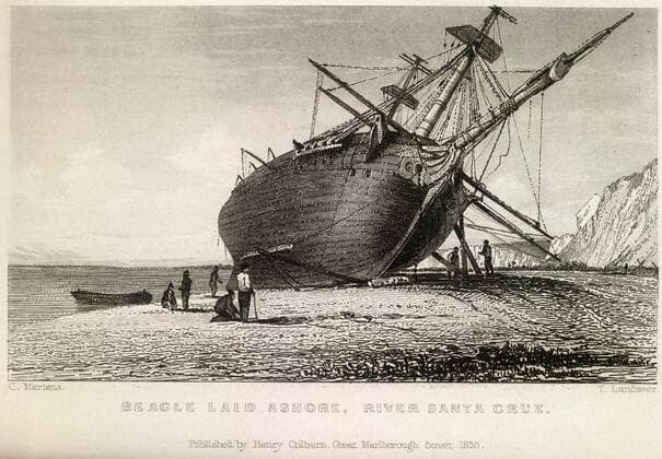 IMAGO International History, Archive, Ships of the Royal Navy, HMS Beagle 1820-1870