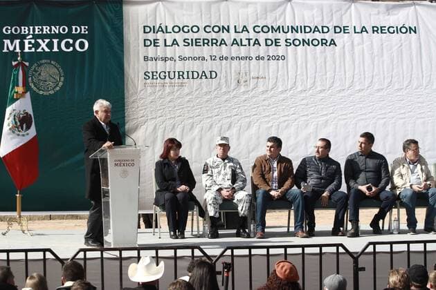 Mexico, President Obrador at event following murder of Mormon family LeBaron