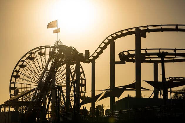 Calendar motifs: Roller coasters