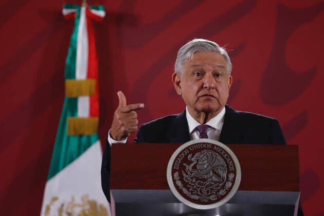 Mexico, Andres Manuel Lopez Obrador Press conference in Mexico City