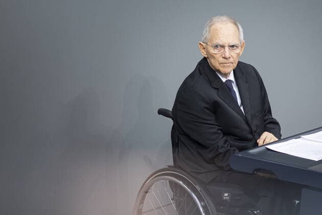 Wolfgang Schäuble as Federal Minister and President of the Bundestag, archive photos