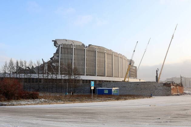 St. Petersburg, sports and concert complex SKK Peterburgski collapsed