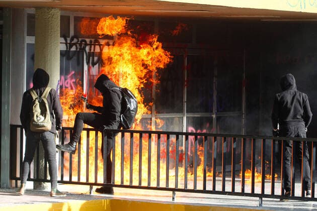 Mexico City, protests by students
