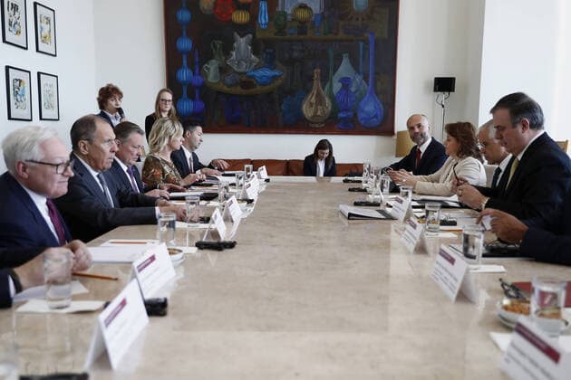 Mexico City, visit by Sergei Lavrov