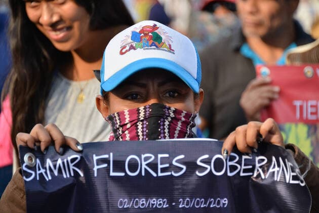 Mexico City, Violent protests against the murder of Samir Flores Soberanes
