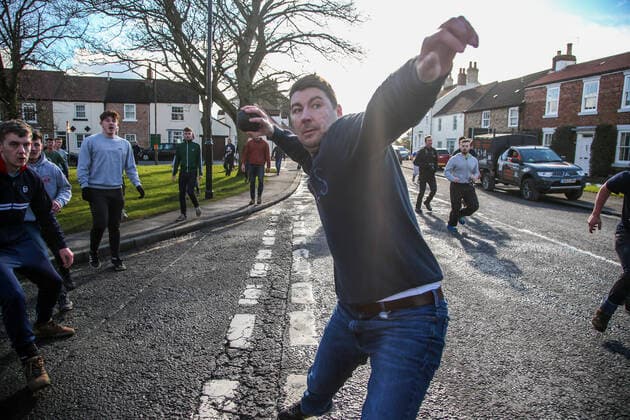 Annual Shrove Tuesday Football Game at Sedgefield
