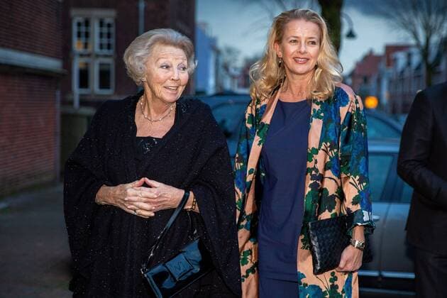 Princess Beatrix and Princess Mabel at the Prince Friso Engineering Award in Delft