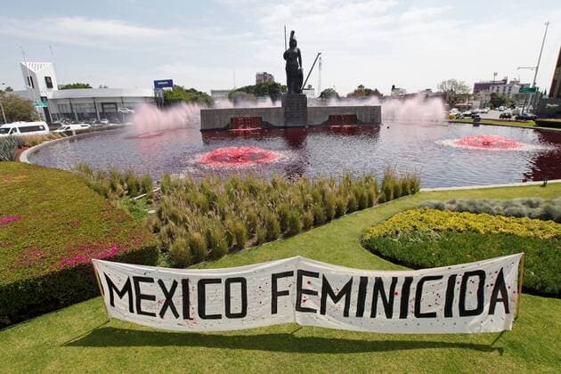 International Womens Day - Protest in Guadalajara, Mexico