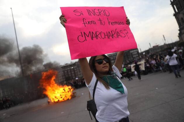 International Womens Day, protests in Mexico