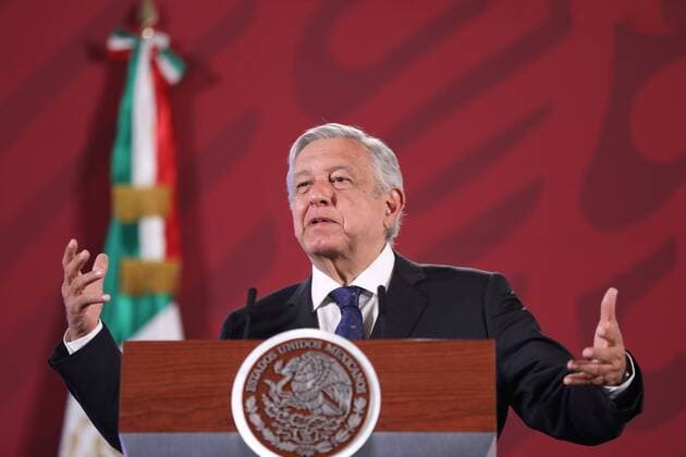 Mexico, Andres Manuel Lopez Obrador Press conference in Mexico City