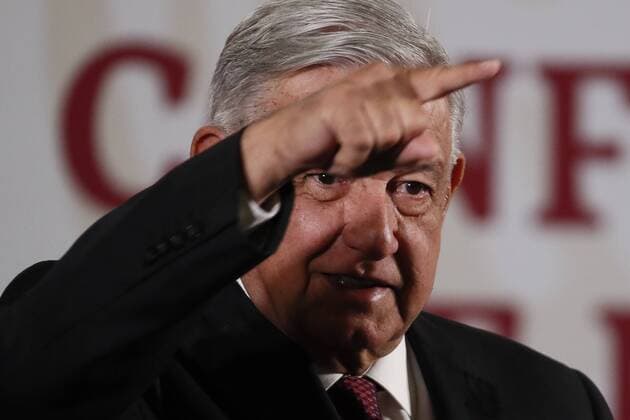 Mexico, President Obrador during a press conference