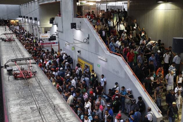 Coronavirus in Mexico, Impressions from the Metro in Mexico City
