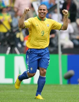 Ronaldo (Brasilien) - Torjubel - Fußball WM Herren WM 2006, Länderspiel, Nationalteam, Nationaltrikot, Achtelfinale, Brasilien Einzelbild Dortmund Freude, Fußball WM Herren WM 2006, Länderspiel, Nationalteam, Nationaltrikot, Achtelfinale, Brasilien Einzelbild Dortmund Freude,