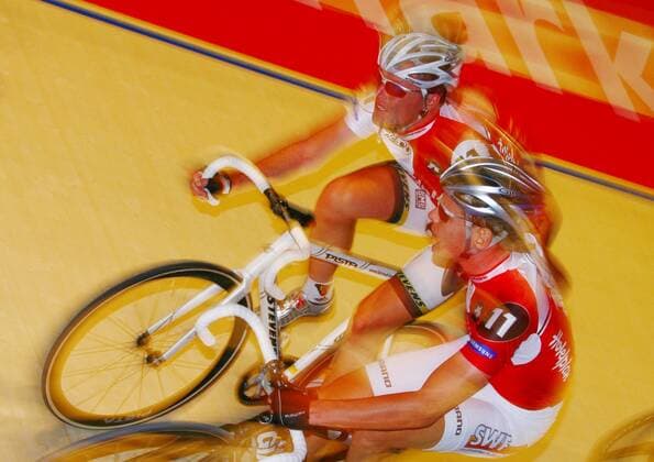 Guido Fulst (hi.) und Leif Lampater (beide Deutschland) Radsport Herren Zürcher Sechstagerennen 2006, 6 Tage Rennen, Sechs, sixdays, six days, Sechstage, Bahn Halle, Indoor Gruppe Zürich Dynamik, Radsport Herren Zürcher Sechstagerennen 2006, 6 Tage Rennen, Sechs, sixdays, six days, Sechstage, Bahn Halle, Indoor Gruppe Zürich Dynamik,
