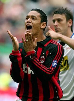Ricardo Oliveira (AC Mailand) - Torjubel - Fußball Herren Serie A 2006 2007, 1. Italienische Liga, AC Mailand, Milan, Vdig Einzelbild Mailand Freude, Begeisterung, Fußball Herren Serie A 2006 2007, 1. Italienische Liga, AC Mailand, Milan, Vdig Einzelbild Mailand Freude, Begeisterung,