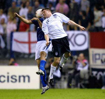 James Milner (England U21, re.) gegen Giorgio Chiellini (Italien U21) Fußball EM Herren U 21 Europameisterschaft 2007, Länderspiel, Gruppe B, Nationalmannschaft, Nationaltrikot Gruppe Arnheim Dynamik, Fußball EM Herren U 21 Europameisterschaft 2007, Länderspiel, Gruppe B, Nationalmannschaft, Nationaltrikot Gruppe Arnheim Dynamik,