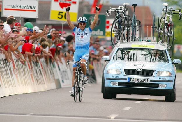 Beat Zberg (Schweiz Gerolsteiner) - Schweizer Straßenmeister 2007 Radsport LM Herren Schweizer Meisterschaft 2007, Landesmeisterschaft, Straßenradsport, Straße, Rad Totale Brugg Freude, Begeisterung, Radsport LM Herren Schweizer Meisterschaft 2007, Landesmeisterschaft, Straßenradsport, Straße, Rad Totale Brugg Freude, Begeisterung,