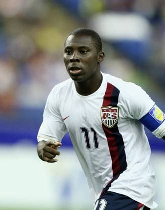 Freddy Adu (USA U20) Fußball Länderspiel Herren U20 WM 2007, U 20, Nationalmannschaft, Nationaltrikot, Gruppe D, USA Einzelbild o0 Junioren Montreal Fußball Länderspiel Herren U20 WM 2007, U 20, Nationalmannschaft, Nationaltrikot, Gruppe D, USA Einzelbild o0 Junioren Montreal