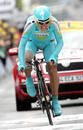 Alexandre Vinokourov (Kasachstan Astana) Radsport Herren Tour de France 2007, ProTour, Straßenradsport, Rad, Straße, Zeitfahren, Einzelzeitfahren, Vdig Einzelbild 13. Etappe: Albi - Albi Radsport Herren Tour de France 2007, ProTour, Straßenradsport, Rad, Straße, Zeitfahren, Einzelzeitfahren, Vdig Einzelbild 13. Etappe: Albi - Albi