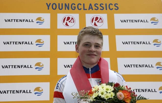 Daniel Klenne (Deutschland Team Ostwestfalen Lippe) gewinnt die Vattenfall Youngclassics 2007 Radsport Herren Vattenfall Youngclassics 2007, Cyclassics, Straßenradsport, Straße, Rad, U17, U 17, Junioren, Einzelbild Hamburg Freude, Radsport Herren Vattenfall Youngclassics 2007, Cyclassics, Straßenradsport, Straße, Rad, U17, U 17, Junioren, Einzelbild Hamburg Freude,