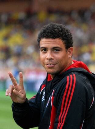 Ronaldo (AC Mailand) gut gelaunt - Fußball Herren UEFA Super Cup 2007, Supercup, Europacup, Europapokal, AC Mailand, Milan, Porträt Monte Carlo, Monaco Fußball Herren UEFA Super Cup 2007, Supercup, Europacup, Europapokal, AC Mailand, Milan, Porträt Monte Carlo, Monaco