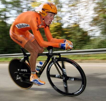 Lars Boom (Niederlande) Radsport WM Herren WM 2007, U23, U 23, Straßenradsport, Straße, Rad, Nationaltrikot, Junioren, Zeitfahren Einzelbild Stuttgart Dynamik, Radsport WM Herren WM 2007, U23, U 23, Straßenradsport, Straße, Rad, Nationaltrikot, Junioren, Zeitfahren Einzelbild Stuttgart Dynamik,