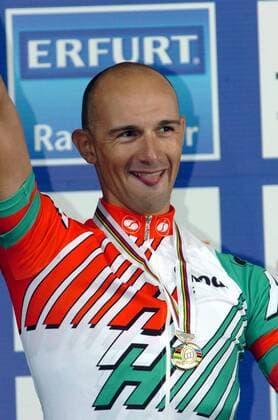 Laszlo Bodrogi (Ungarn Credit Agricole) belegt Platz 2 im Einzelzeitfahren zur WM 2007 - Radsport WM Herren WM 2007, Straßenradsport, Straße, Rad, Zeitfahren, Einzelzeitfahren Einzelbild Stuttgart Freude, Radsport WM Herren WM 2007, Straßenradsport, Straße, Rad, Zeitfahren, Einzelzeitfahren Einzelbild Stuttgart Freude,