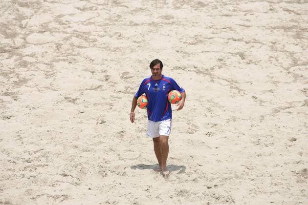 Nationaltrainer Eric Cantona (Frankreich) während des Trainings Beachsoccer WM Herren FIFA Beach Soccer World Cup 2007, Beachfußball, Fußball, Nationalteam, Training, Vdig Totale Rio de Janeiro Beachsoccer WM Herren FIFA Beach Soccer World Cup 2007, Beachfußball, Fußball, Nationalteam, Training, Vdig Totale Rio de Janeiro