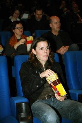 Torfrau Ursula Holl (Deutschland) anlässlich der Premiere des Dokumentarfilms Die besten Frauen der Welt Fußball Damen Filmpremiere 2007, Kinopremiere, Film, Kino, Kinofilm, Nationalmannschaft, Frauen, Frauenfußball Gruppe o0 WM Fußball Damen Filmpremiere 2007, Kinopremiere, Film, Kino, Kinofilm, Nationalmannschaft, Frauen, Frauenfußball Gruppe o0 WM