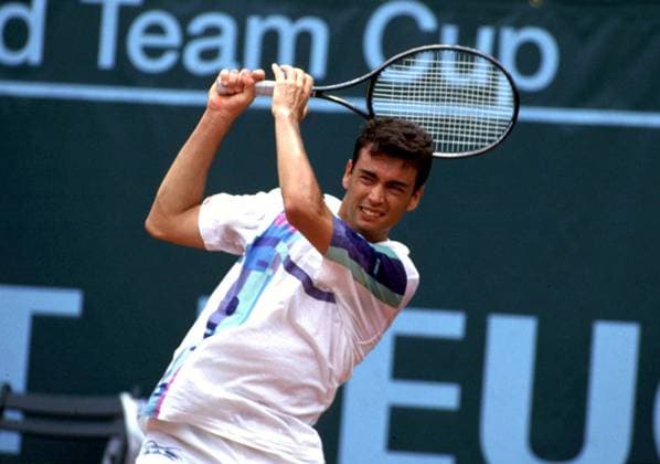 Sergi Bruguera (Spanien) Tennis Herren ARAG World Team Cup 1994, WTC, Mannschafts, Mannschaftsweltmeisterschaft, ATP Tour Einzelbild Düsseldorf Dynamik, Tennis Herren ARAG World Team Cup 1994, WTC, Mannschafts, Mannschaftsweltmeisterschaft, ATP Tour Einzelbild Düsseldorf Dynamik,