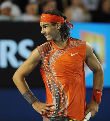 Rafael Nadal (Spanien) enttäuscht Tennis Herren Australian Open 2008, Grand Slam, ATP Tour, Vdig Einzelbild Melbourne Enttäuschung, Skepsis, Tennis Herren Australian Open 2008, Grand Slam, ATP Tour, Vdig Einzelbild Melbourne Enttäuschung, Skepsis,