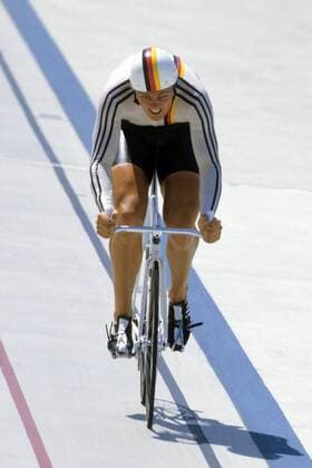 Fredy Schmidtke (BR Deutschland) Radsport OS Sommer Herren Olympische Spiele 1984, Sommerspiele, Rad, Bahn, Bahnrad, Bahnradsport, Radrennsport Einzelbild Los Angeles, LA, L A Radsport OS Sommer Herren Olympische Spiele 1984, Sommerspiele, Rad, Bahn, Bahnrad, Bahnradsport, Radrennsport Einzelbild Los Angeles, LA, L A