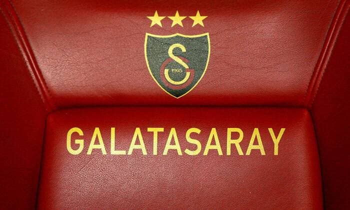 Vereinslogo von Galatasaray Istanbul auf einem Sitz - Fußball Länderspiel Herren EM Qualifikation 2007, Nationalmannschaft, Türkei, Süper Lig 2008, 1. türkische Liga, Einzelbild Istanbul Fußball Länderspiel Herren EM Qualifikation 2007, Nationalmannschaft, Türkei, Süper Lig 2008, 1. türkische Liga, Einzelbild Istanbul