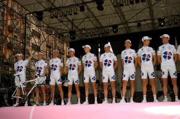 Team Francaise Des Jeux beim Giro d Italia 2008 - Radsport Herren Giro d Italia 2008, dItalia, , Straßenradsport, Straße, Rad, Präsentation Gruppe Palermo Radsport Herren Giro d Italia 2008, dItalia, , Straßenradsport, Straße, Rad, Präsentation Gruppe Palermo