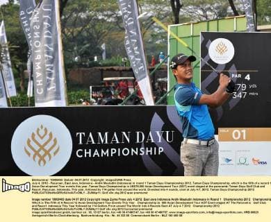 July 4, 2012 - Pasuruan, East Java, Indonesia - Andik Mauludin (Indonesia) in round 1 Taman Dayu Championship 2012..Taman Dayu Championship, which is the fifth of a record 12 Asian Development Tour events this year..Taman Dayu Championship is US$75,000 Asian Development Tour (ADT) event staged at the panoramic Taman Dayu Golf Club and Resort, Pasuruan, Indonesia..This year, followed by 114 golfer from around the world. Diveided into 4 rounds, start at July 4-7, 2012. Taman Dayu Championship 2012 - ZUMAp11