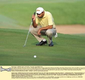 July 4, 2012 - Pasuruan, East Java, Indonesia - Gurbaaz Mann (India) in round 1 Taman Dayu Championship 2012..Taman Dayu Championship, which is the fifth of a record 12 Asian Development Tour events this year..Taman Dayu Championship is US$75,000 Asian Development Tour (ADT) event staged at the panoramic Taman Dayu Golf Club and Resort, Pasuruan, Indonesia..This year, followed by 114 golfer from around the world. Diveided into 4 rounds, start at July 4-7, 2012. Taman Dayu Championship 2012 - ZUMAp11