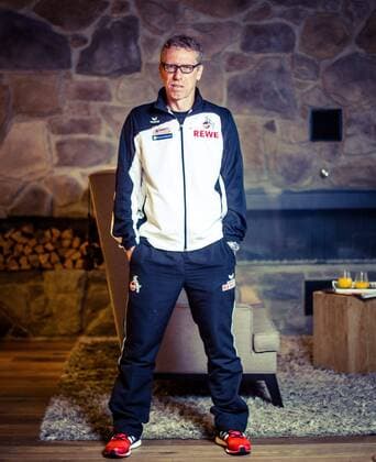 30.07.2014, Grand Tirolia, Kitzbuehel, AUT, Peter Stoeger im Portrait, im Bild der Trainer des 1. FC Koeln , Peter Stoeger waehrend eines Interview the Headcoach of the German Bundesliga Club 1. FC Koeln , Peter Stoeger during a Interview at the Grand Tirolia, Kitzbuehel, Austria on 2014 07 30.Foto: Eibner AUT, Peter Stoeger im Portrait EP_fei E
