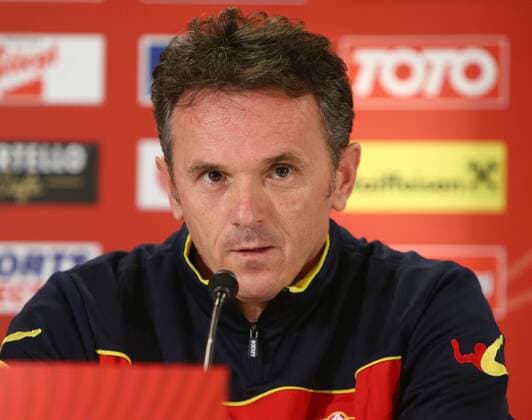 SOCCER - UEFA EURO 2016, qualification, AUT vs MNE, preview VIENNA,AUSTRIA,11.OCT.14 - SOCCER - UEFA European Championship 2016, European Qualifiers, OEFB international match, Austria vs Montenegro, preview, press conference of team MNE. Image shows head coach Marko Vesovic (MNE).